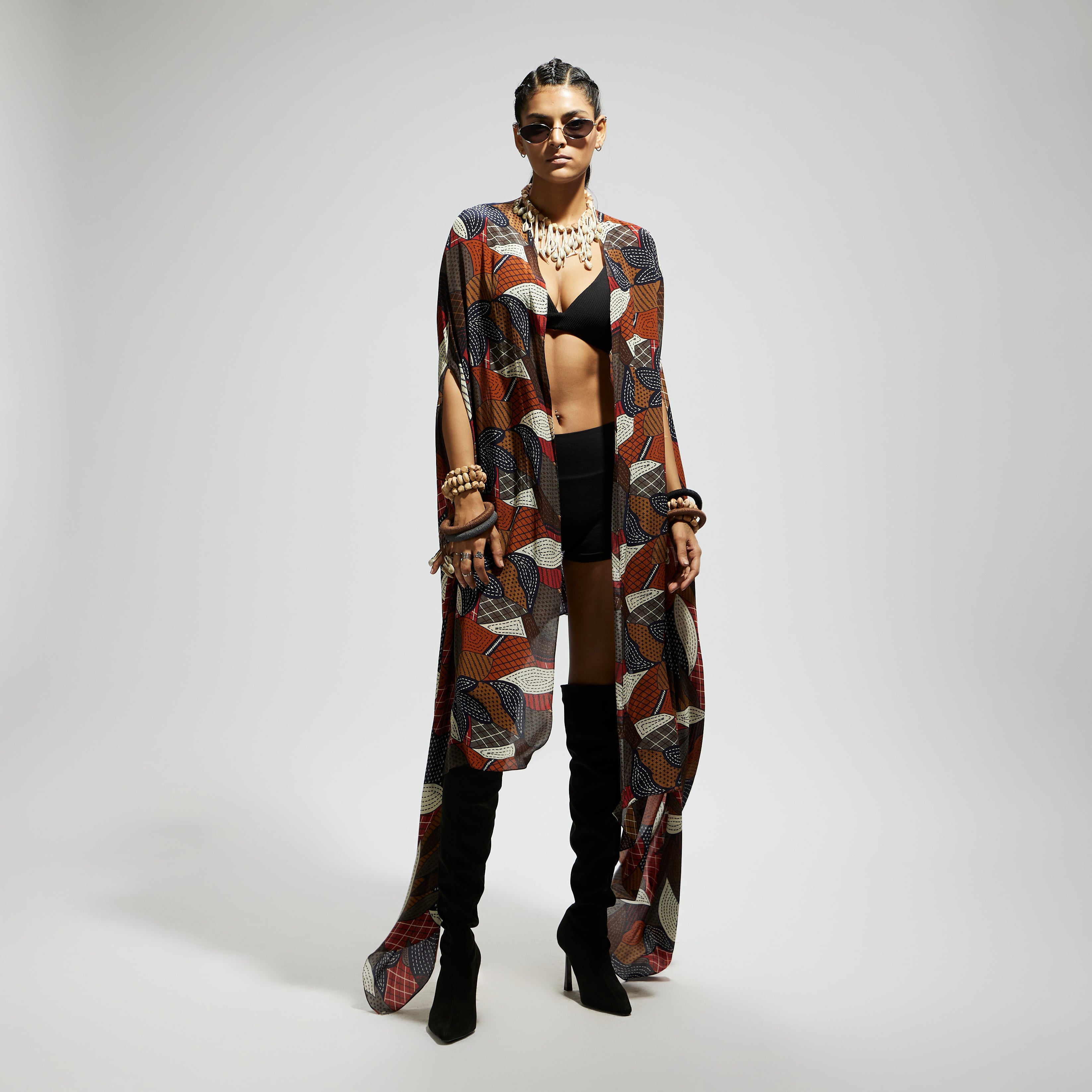 ABSTRACT PRINT CAPE ONLY