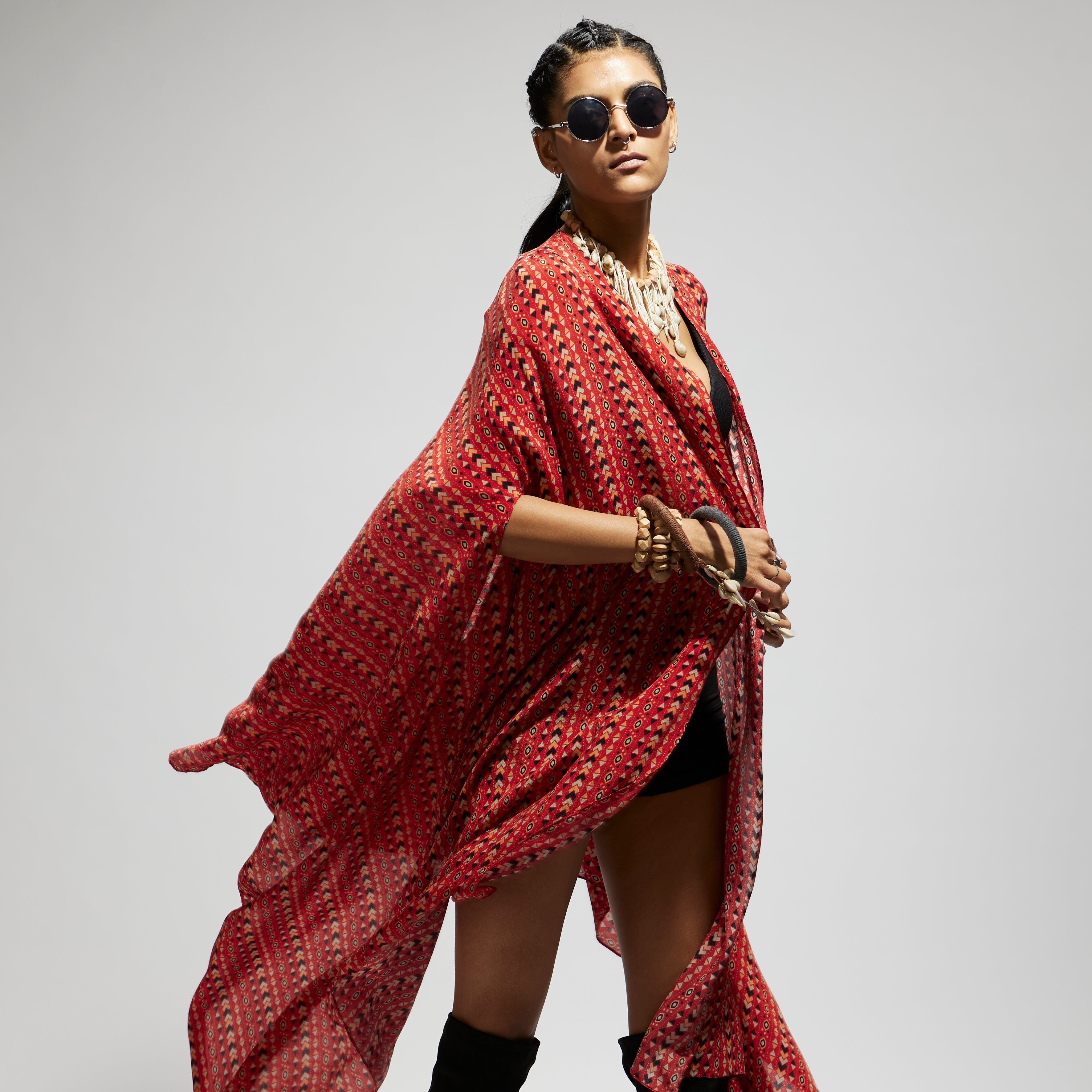 ORANGE BOHO CAPE ONLY