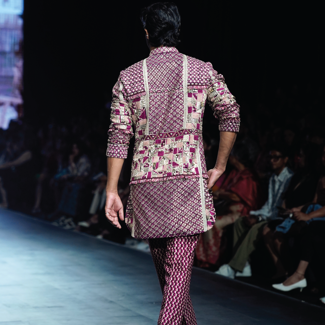 MERLOT PATCHWORK KURTA SET