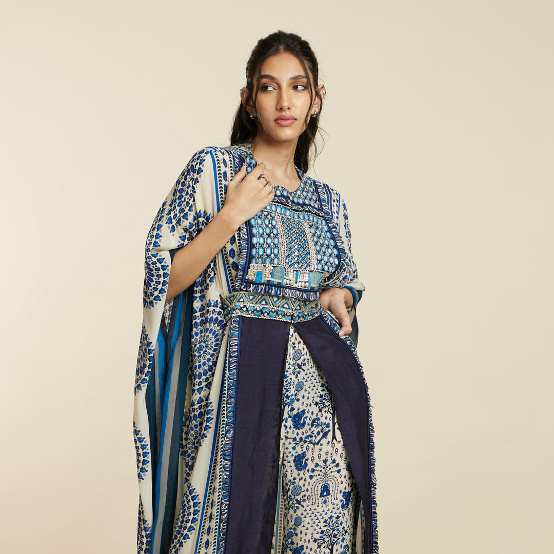 BLUE BIG BUTTA KAFTAN SET